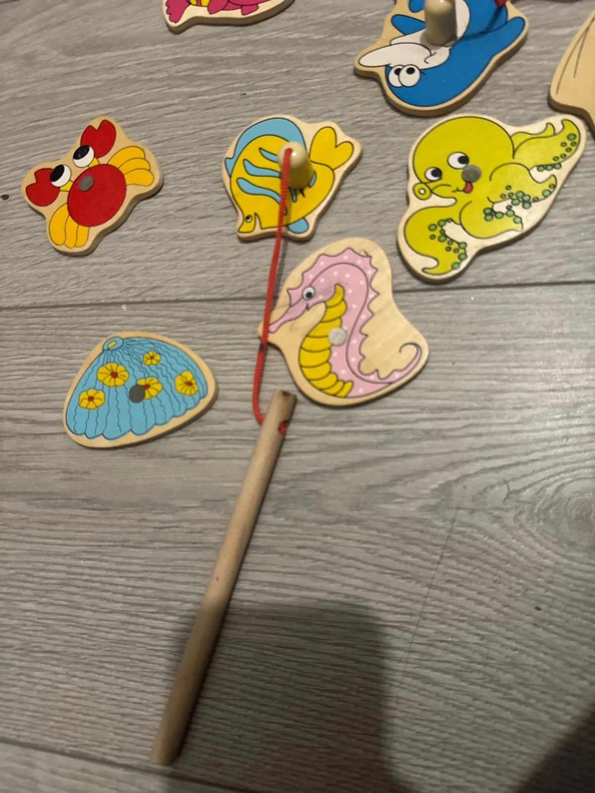 Magnetic wooden fishing game 🐠 – photo 3